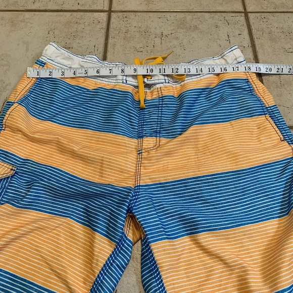 Ripzone Men's Striped Board Shorts Swim Trunks - Blue & Orange- Large - Picture 5 of 9